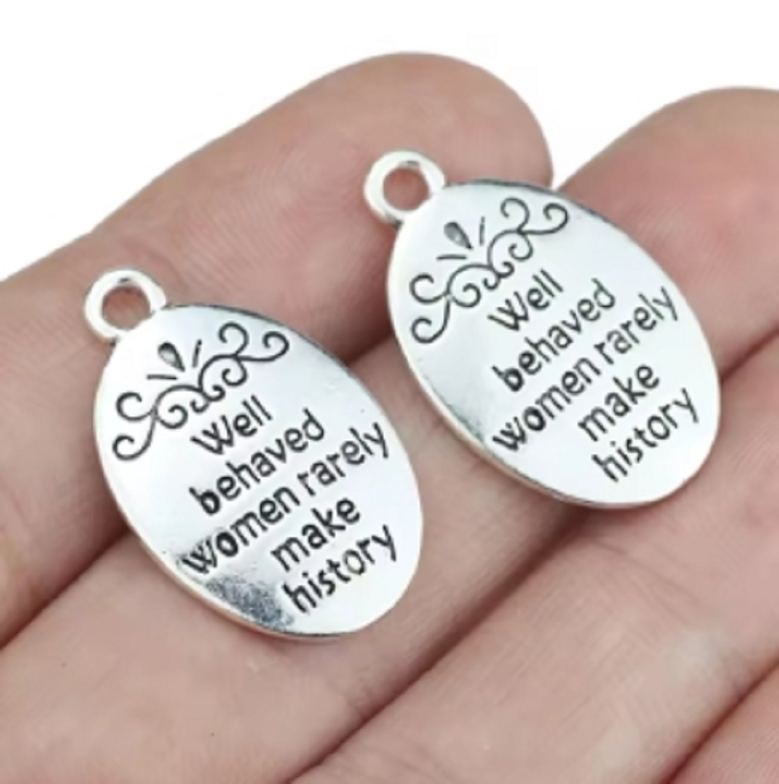 Jewelry Making The Well - 10 Pcs/Lot Oval Antique Silver Plated