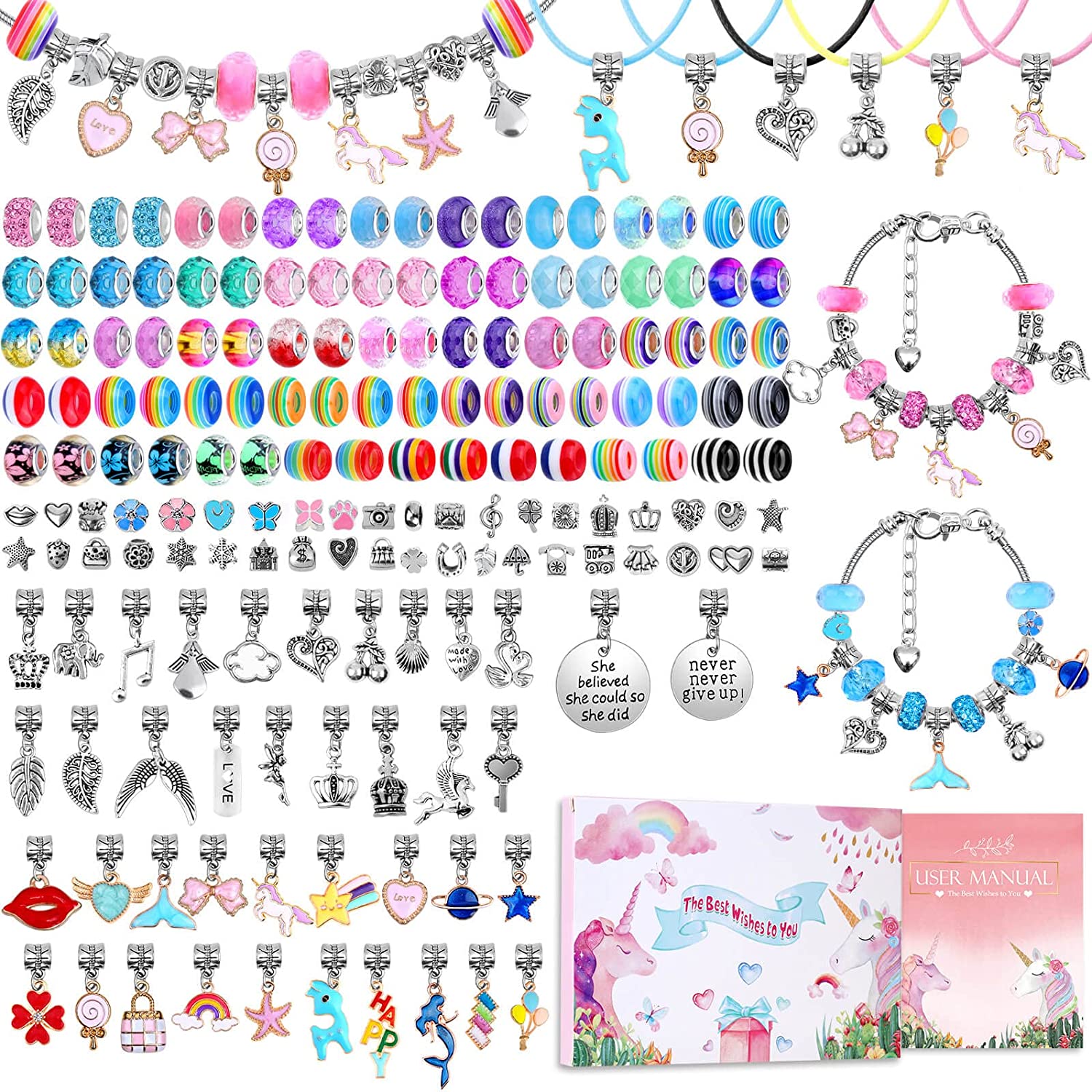 Jewelry Making For Teens - Charm Bracelet Making Kit DIY Jewelry
