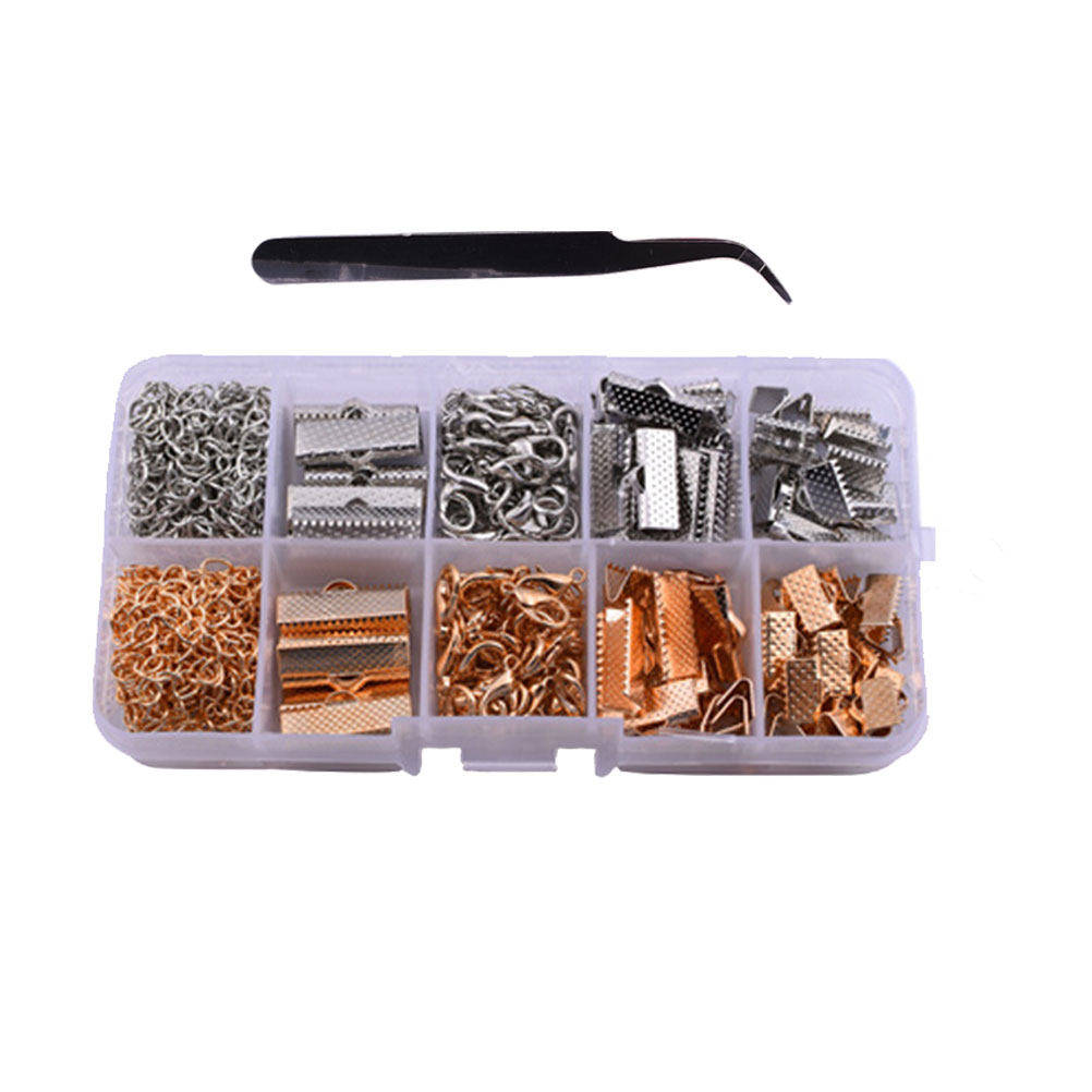 371Pcs Gold Necklace Buckle Je - огляд і ціна Jewelry Making Tool Kit