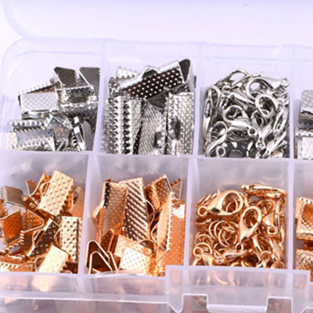 371Pcs Gold Necklace Buckle Je - огляд і ціна Jewelry Making Tool Kit