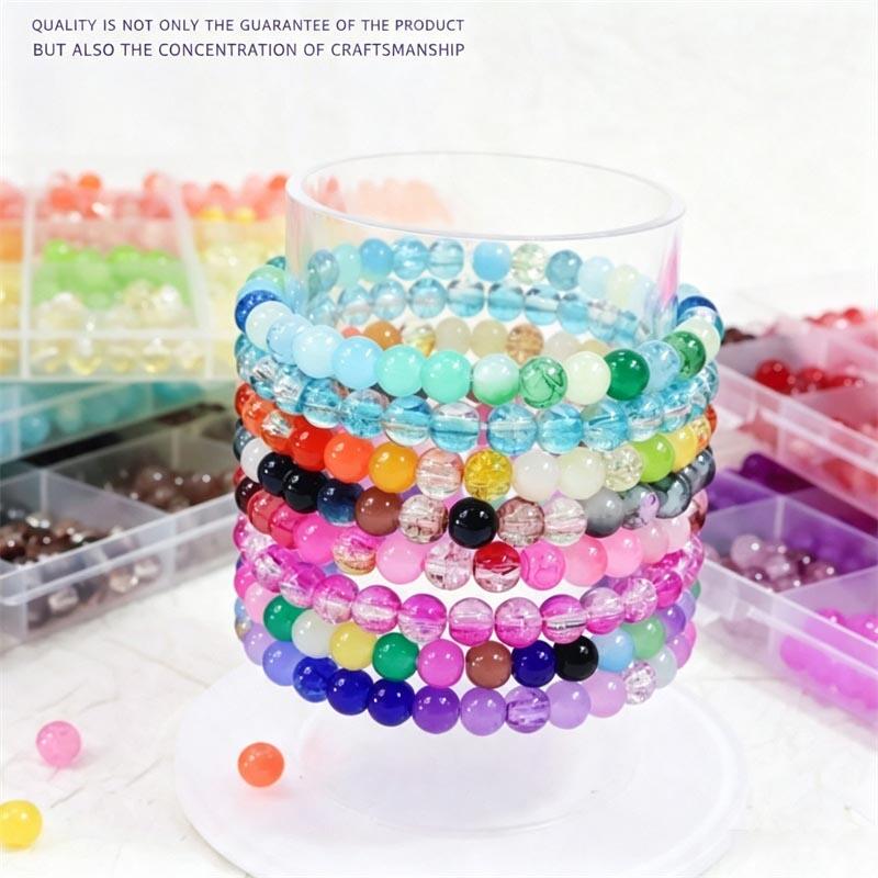 Glass Beads 24Colors 6mm Brace - огляд і ціна Jewelry Making Tool Kit