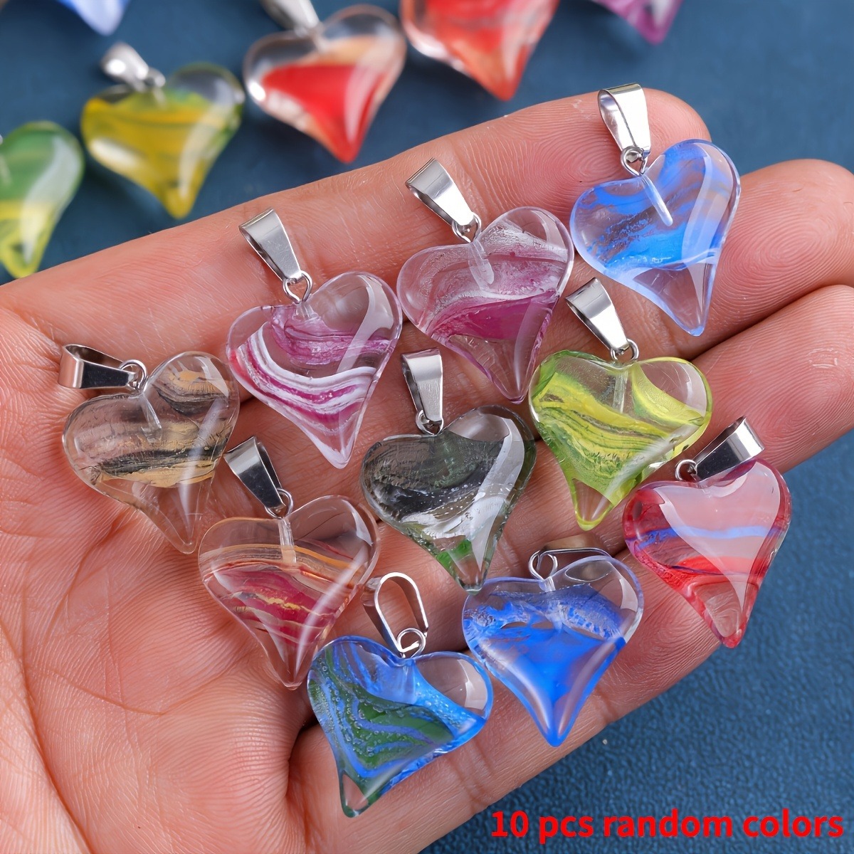 10pcs-shaped glass crystal pen - огляд і ціна Jewelry Making The Well