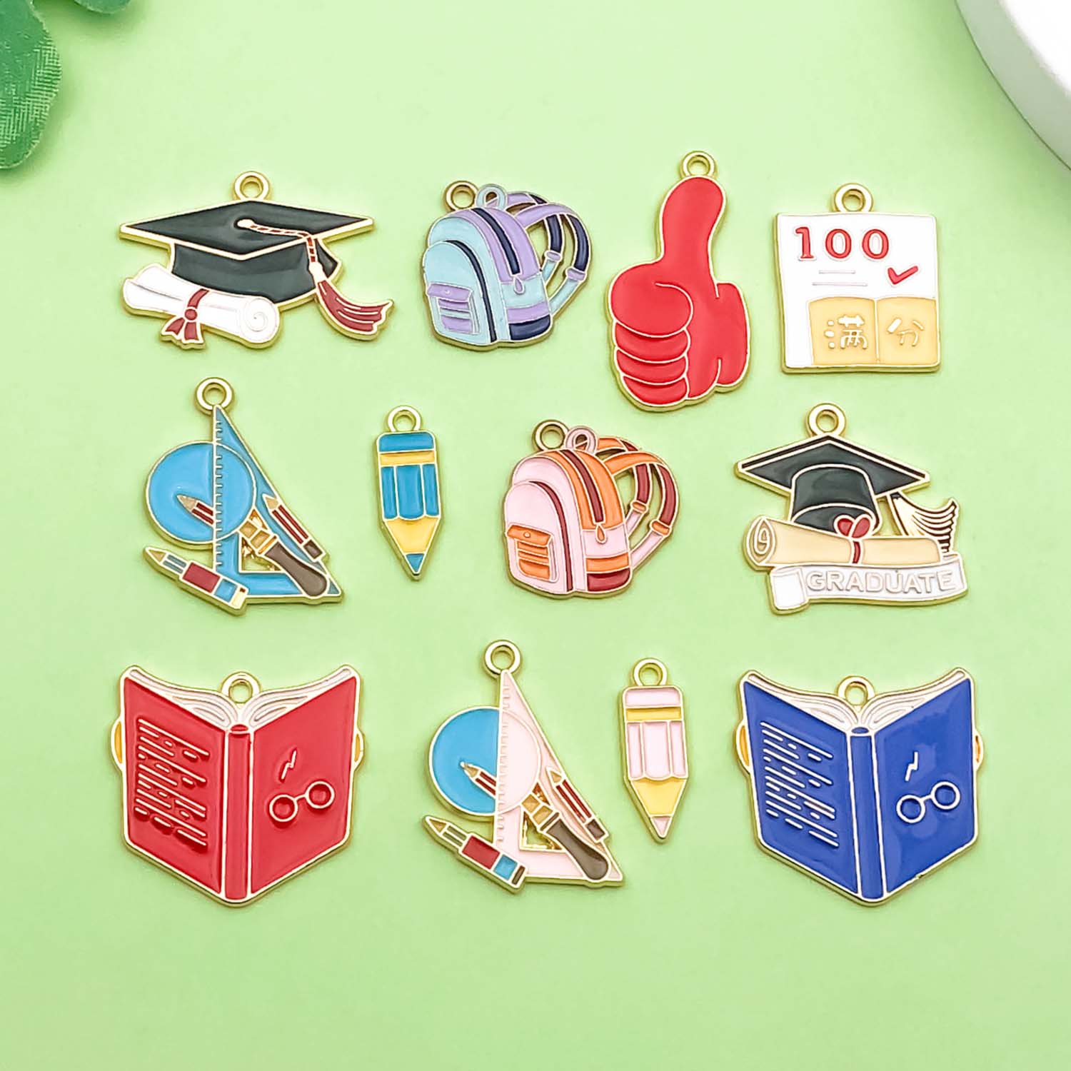 10/12pcs Graduation Season Cha - огляд і ціна Jewelry Making Guide Book