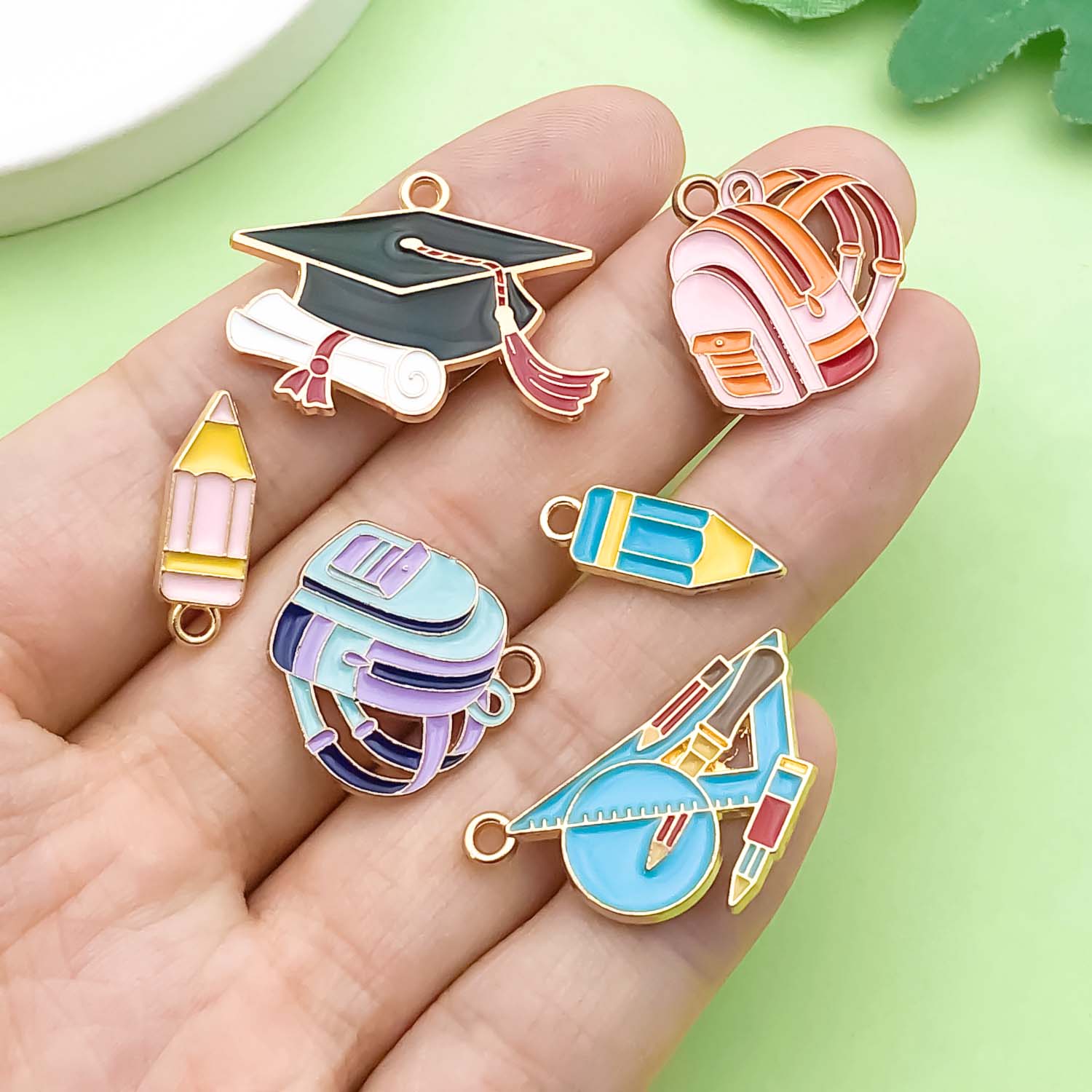 10/12pcs Graduation Season Cha - огляд і ціна Jewelry Making Guide Book