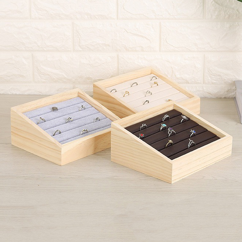 1pc Wood Jewelry Display Tray  - огляд і ціна Jewelry Making Desk