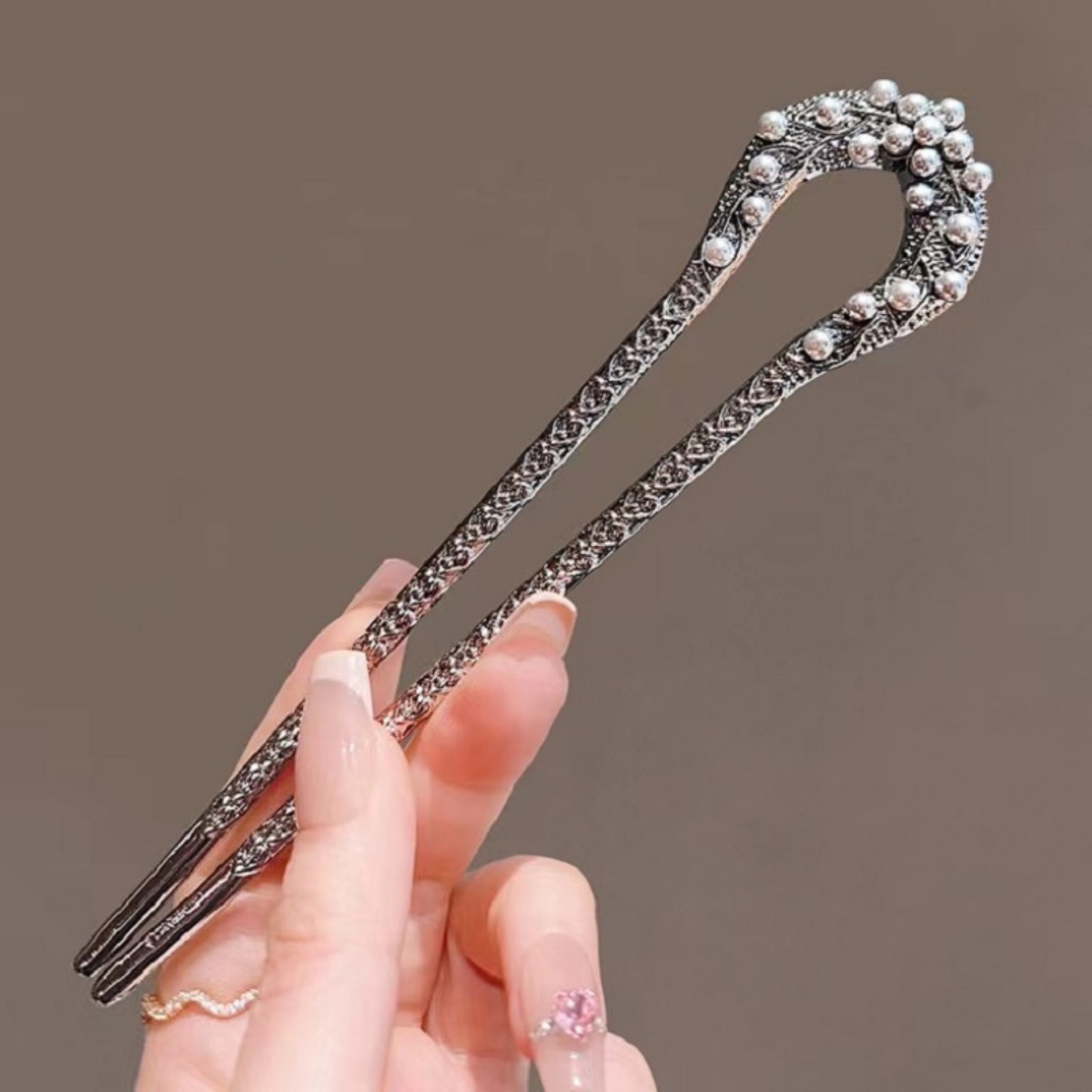 New Pearl U Shaped Hairpin For - огляд і ціна Jewelry Making Adults