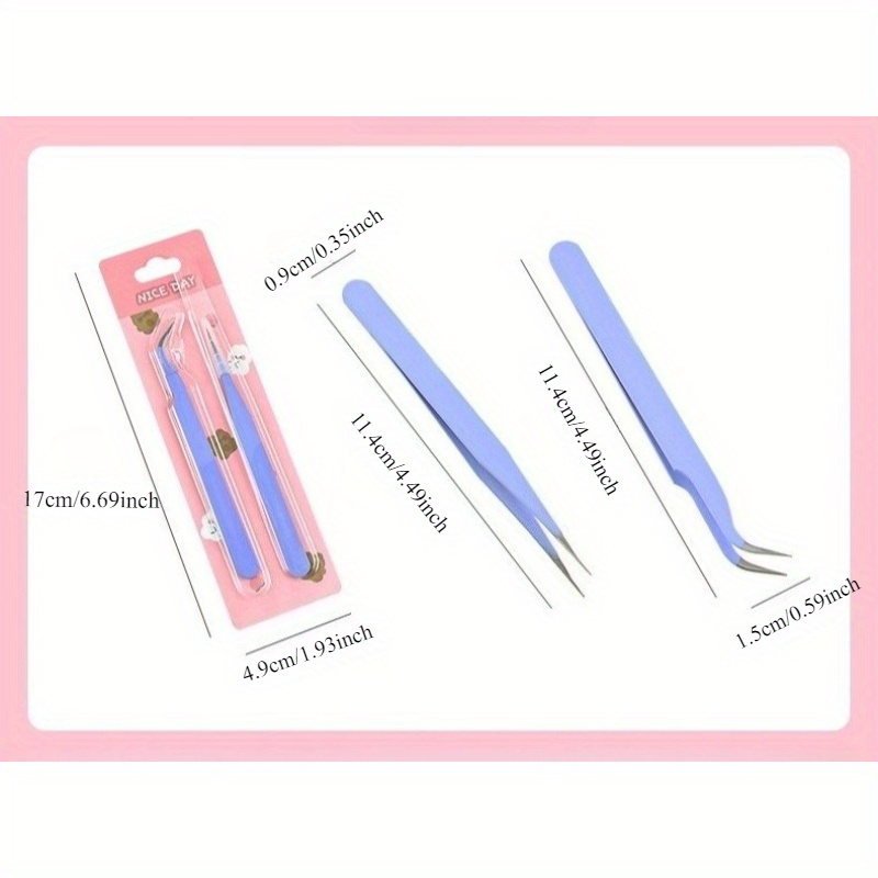 6pcs Tweezers Set - Angle and  - огляд і ціна Jewelry Making Tool Kit