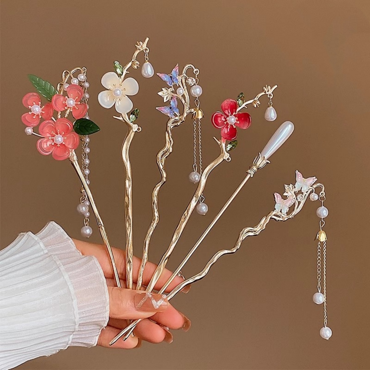 2025 New Flower Hairpin For Wo - огляд і ціна Jewelry Making Adults