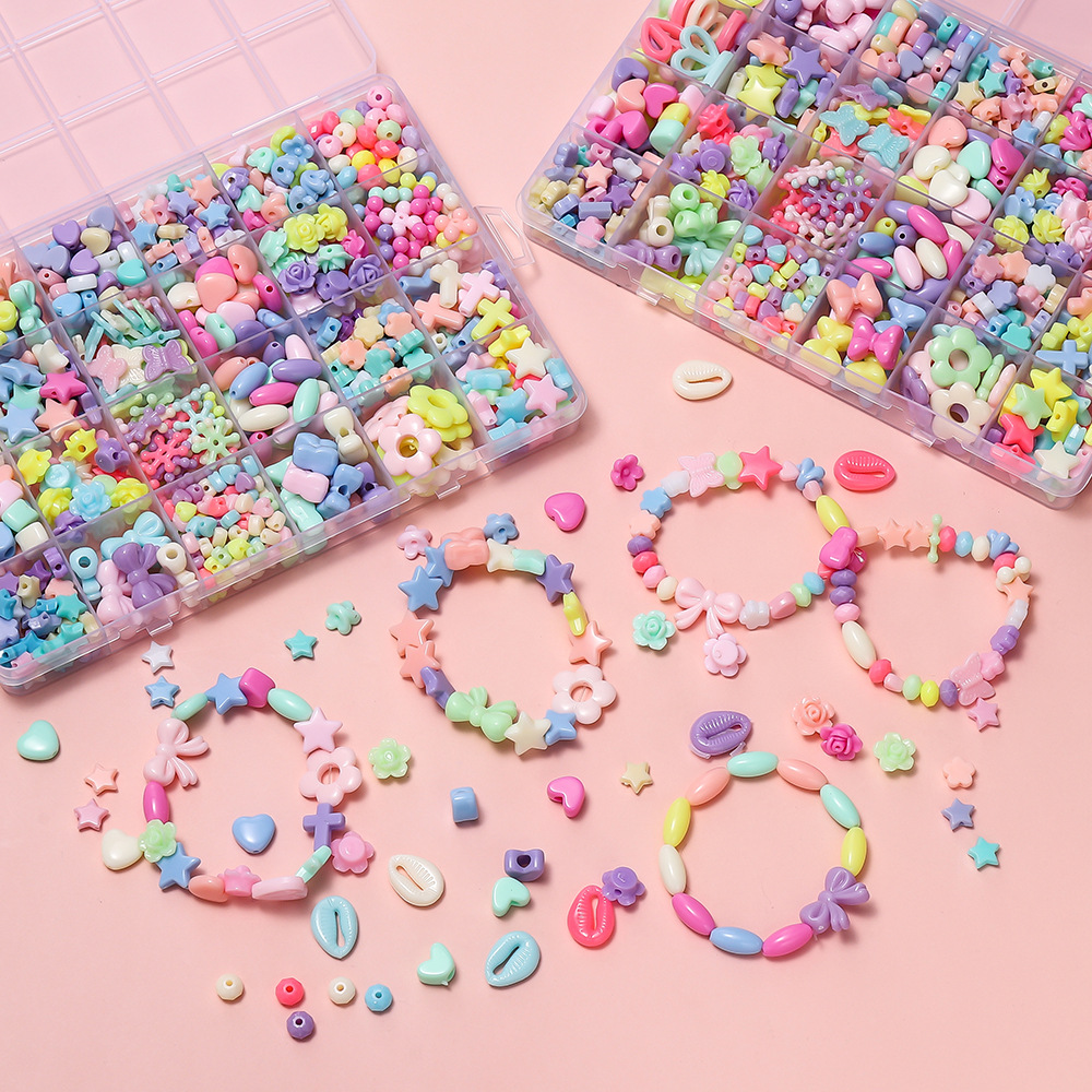 1 Box Colorful Acrylic Pony Be - огляд і ціна Jewelry Making Kits